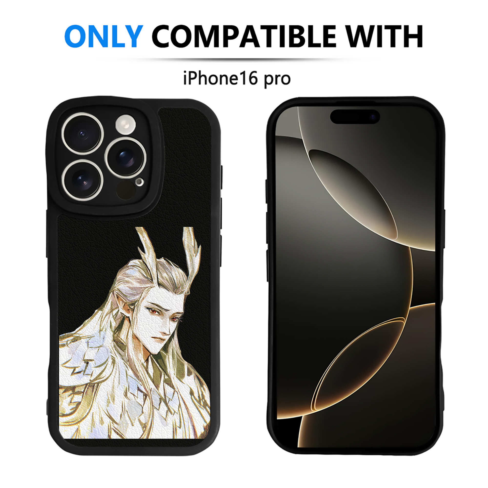 （画像用） Ne Zha 2 ナタ 魔童の大暴れ 【iPhone 16シリーズ対応】シリコンスマホケース（レザー調） 材質：シリコン